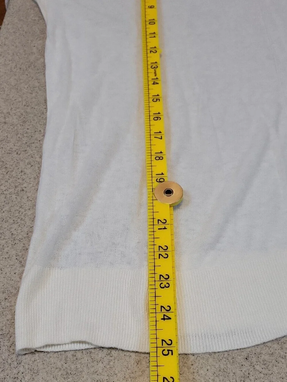 Gap Linen Viscose Blend Lightweight Sweater Ivory Size Medium Stichy Sleeve